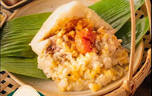 绿豆蛋黄鲜肉粽(1个)