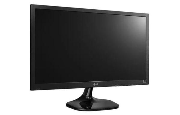 LG 22M37D-B monitor rear view with DVI-D and VGA ports